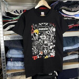 NWT band tees T-shirt rock Oasis big logo y2k Full Size